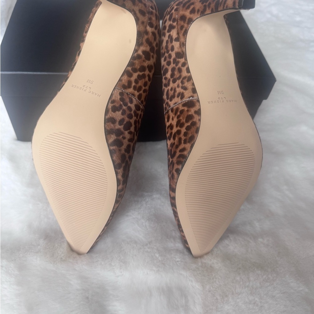 Marc Fisher Genni Leopard Print Women's Heels Size 9 - Picture 5 of 6